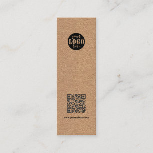 Einfache Kraft Paper Lesezeichen Card Mini Visitenkarte