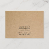 Einfache Kraft Papierhaarklammer Barrett Display C Visitenkarte (Rückseite)