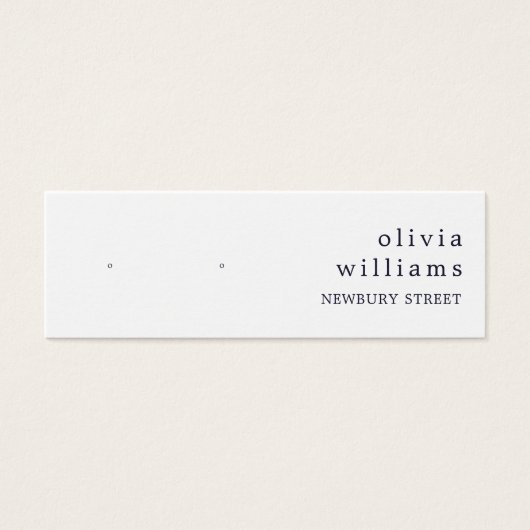 Einfache Kraftpapiersteckkarte (Vorderseite)