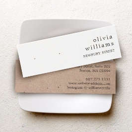 Einfache Kraftpapiersteckkarte