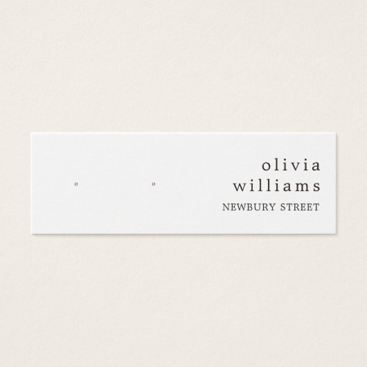 Einfache Kraftpapiersteckkarte (Vorderseite)