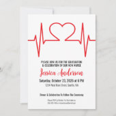 Einfache Krankenpflege an der medizinischen Schule Einladung (Vorderseite)