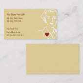 Einfache Krankenschwester-Visitenkarte Visitenkarte (Vorne/Hinten)