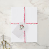 Einfache Kranz-Geschenkkarte Geschenkanhänger (Mit Garn)