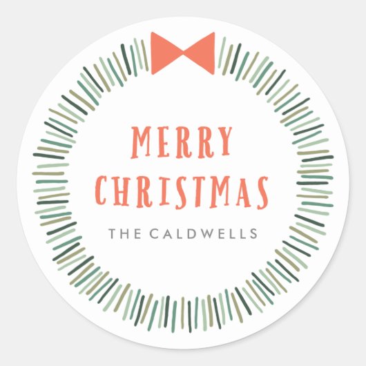 Einfache Krautaufkleber Runder Aufkleber (Vorderseite)