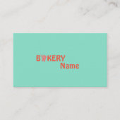 Einfache, kreative Bäckerei auf zwei Seiten Visitenkarte (Vorderseite)