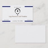 Einfache Kreise im Black Circle Logo Visitenkarte (Vorne/Hinten)