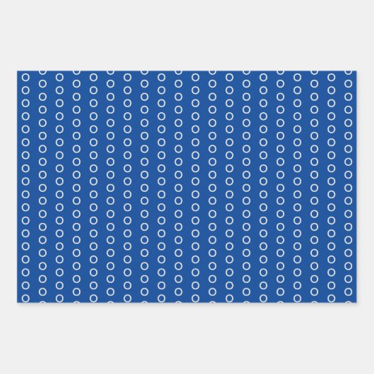 Einfache Kreise Muster für helle Farben Geschenkpapier Set (Vorderseite)