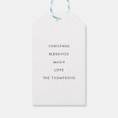 Einfache Krippe Drei Könige Lyric Name Geschenkanhänger (Rückseite)