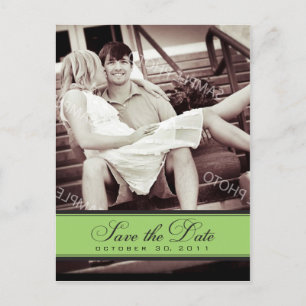 Einfache Kronleuchter Save the Date Foto Postkarte