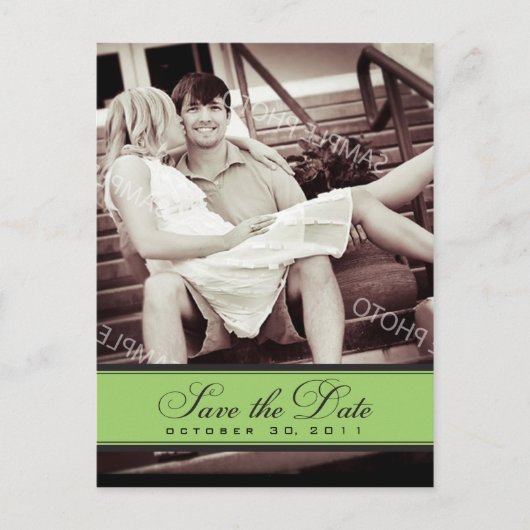 Einfache Kronleuchter Save the Date Foto Postkarte (Vorderseite)
