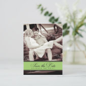 Einfache Kronleuchter Save the Date Foto Postkarte (Stehend Vorderseite)