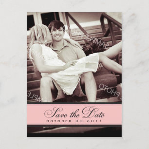 Einfache Kronleuchter Save the Date Foto Postkarte