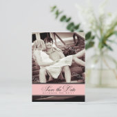 Einfache Kronleuchter Save the Date Foto Postkarte (Stehend Vorderseite)