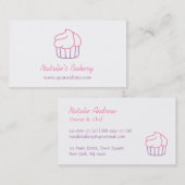 Einfache Kuchen-Gekritzel-Handwerker-Bäckerei Visitenkarte (Vorne/Hinten)