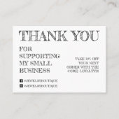 Einfache Kundenkartei von White Handwriting Vielen Visitenkarte (Vorderseite)