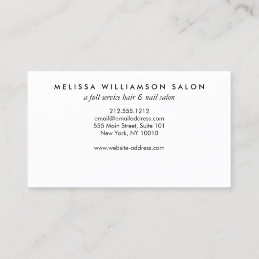 Einfache Kundenkommunikationskarte Treuekarte (Rückseite)