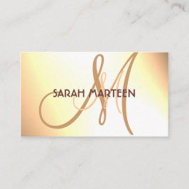 Einfache kundenspezifische Monogrammkarten der Visitenkarte