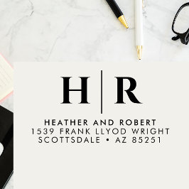 Einfache kundenspezifische Rücksendeadresse für da Permastempel