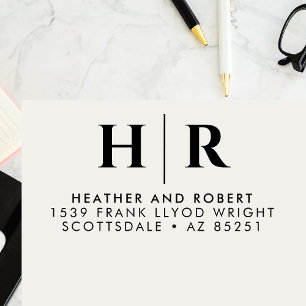 Einfache kundenspezifische Rücksendeadresse für da Permastempel