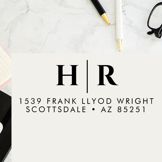 Einfache kundenspezifische Rücksendeadresse für da Permastempel