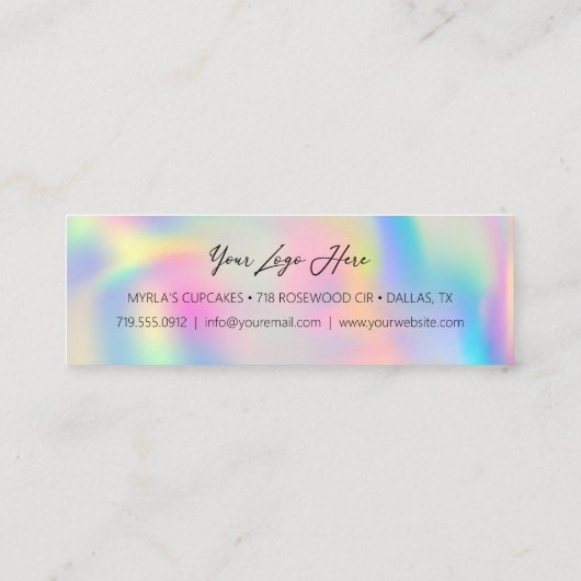 Einfache Kundenvergünstigung für Pastel Rainbow mi Treuekarte (Rückseite)