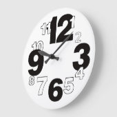 Einfache Kunst Große Wanduhr (Winkel)