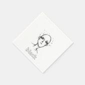 einfache Kunst Serviette (Ecke)