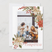 Einfache künstlerische Frohe Weihnachtskarte Einladung (Vorderseite)