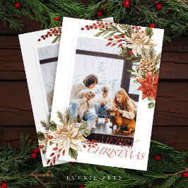 Einfache künstlerische Frohe Weihnachtskarte Einladung