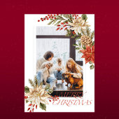 Einfache künstlerische Frohe Weihnachtskarte Einladung