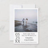 Einfache künstlerische Hochzeit Modernes Minimalis Save The Date (Vorderseite)