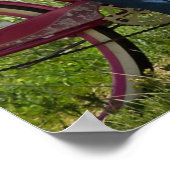 Einfache Künstlerische Hochzeitskarte 36"x24" Poster (Ecke)