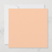 Einfache Künstlerische Minimale Foto Coral Peach H Save The Date (Rückseite)