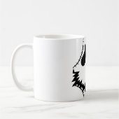 Einfache Kürbisgesicht Halloween-Jack-o-Laternen Kaffeetasse (Links)