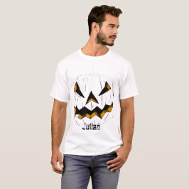 Einfache Kürbisgesicht Halloween-Jack-o-Laternen T-Shirt