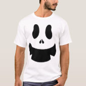 Einfache Kürbisgesicht Halloween-Jack-o-Laternen T-Shirt (Vorderseite)
