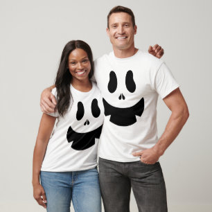 Einfache Kürbisgesicht Halloween-Jack-o-Laternen T-Shirt