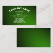 Einfache Kurve Text 06 - Grün Visitenkarte (Vorne/Hinten)