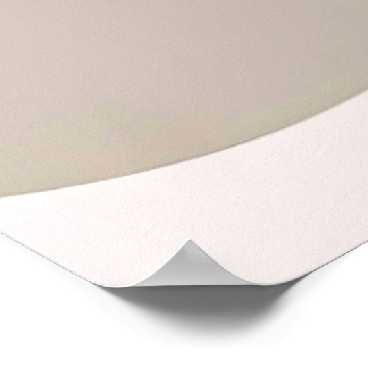 Einfache Kurven Linie Kunst - Minimalistischer Pfe Poster (Ecke)