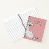 Einfache Labrador Hunde Kunst Notizblock (Innenseite)