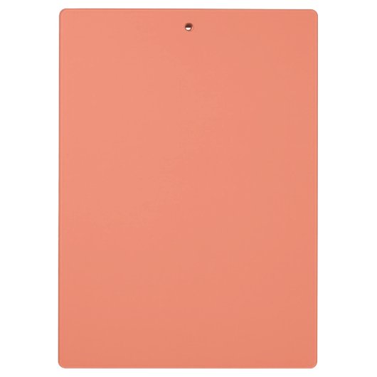 Einfache Lachs-Behörde® Klemmbrett (Rückseite)