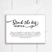 Einfache Lagerung des Bar im Brautparty Begleitkarte