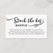 Einfache Lagerung des Bar im Brautparty Begleitkarte (Vorderseite)