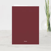 Einfache Lampe Deep Red Diwali Feiertagskarte (Rückseite)