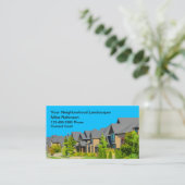 Einfache Landschaft im Nachbarschaftsraum Visitenkarte (Stehend Vorderseite)