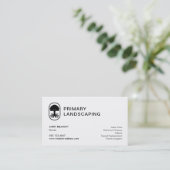 Einfache Landschaften, Rasenpflege, Baumwurzeln Visitenkarte (Stehend Vorderseite)