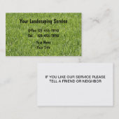 Einfache landschaftlich gestaltenVisitenkarten Visitenkarte (Vorne/Hinten)