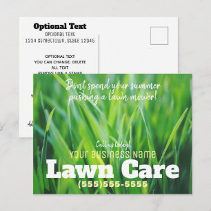 Einfache Landschaftsmarketing-Postkarte Postkarte