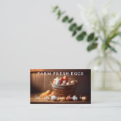 Einfache Landwirtschaft Frischeier Hühnereier Visitenkarte (Stehend Vorderseite)